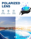 ZIONOR Swimming Goggles G1 Polarized Swim Goggles UV Protection Watertight Anti-Fog Adjustable Strap Comfort fit for Unisex Adult Men and Women-White Frame Gold Lens 🍁 All In One Marketplace Canada