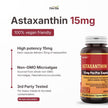 Herba Astaxanthin Supplement 15mg – 60 Vegan Capsules | Made with Non-GMO Micro-algae | Source of Antioxidant | Made and Third Party Tested in Canada 🍁 All In One Marketplace Canada