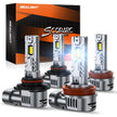 SEALIGHT 2026 Upgraded H11 9005 LED Headlight Bulbs Combo, 1:1 Design 100,000LM 900% Brighter H11/H9 9005/HB3 LED Headlights Conversion Kits, 6500K Cool White, Plug and Play, Non-polarity, Pack of 4 🍁 All In One Marketplace Canada