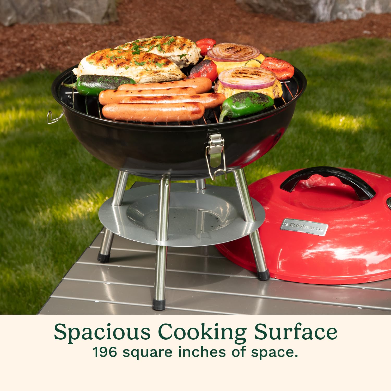 Cuisinart Outdoor Portable Charcoal Grill, 14
