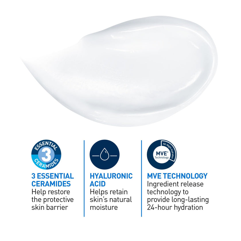 CeraVe Moisturizing Cream, Daily Face, Hands, & Body Cream Moisturizer for Dry Skin With Hyaluronic Acid and Ceramides for Women and Men. Sensitive skin, Oil-free, Non-comedogenic, Fragrance-Free, 539 Grams 🍁 All In One Marketplace Canada