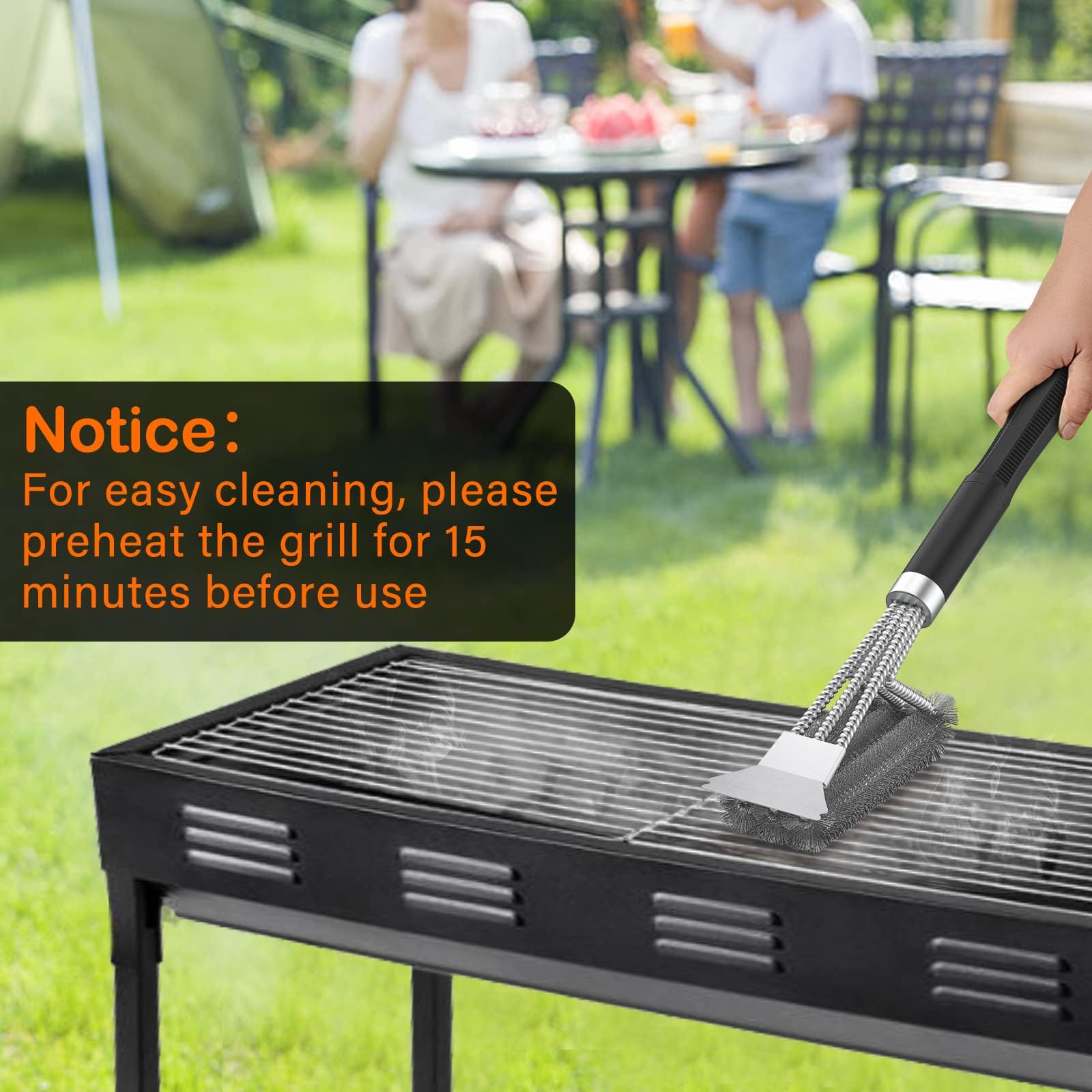 2 Packs BBQ Grill Brush, BBQ Brush Cleaner for Grill, Stainless Steel BBQ Cleaning Brush with Scraper, BBQ Accessories Suitable for Gas, Charcoal, Infrared & Barbecue Grill 🍁 All In One Marketplace Canada