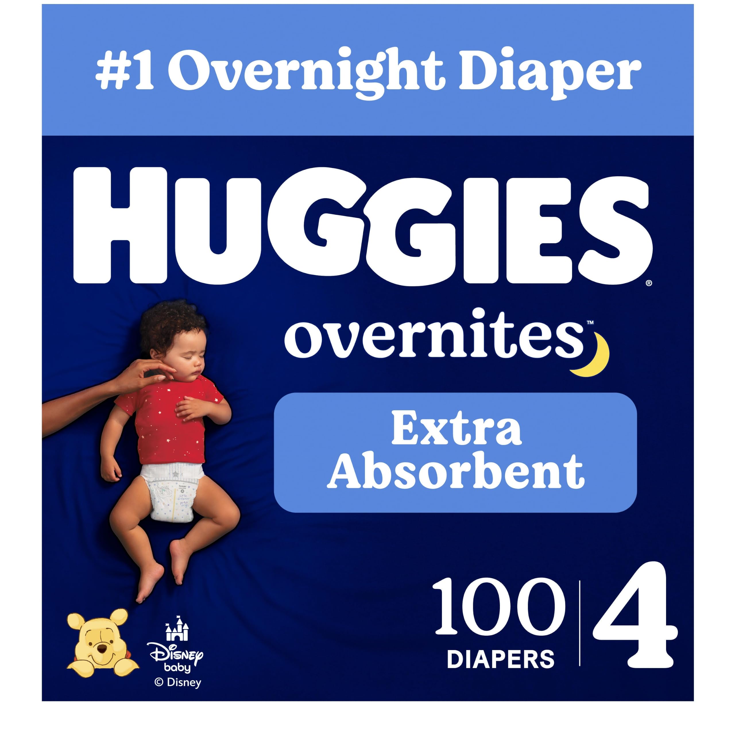 Huggies Size 4 Overnites Baby Diapers: Overnight Diapers, Size 4 (22-37 lbs), 100 Ct, Packaging May Vary 🍁 All In One Marketplace Canada