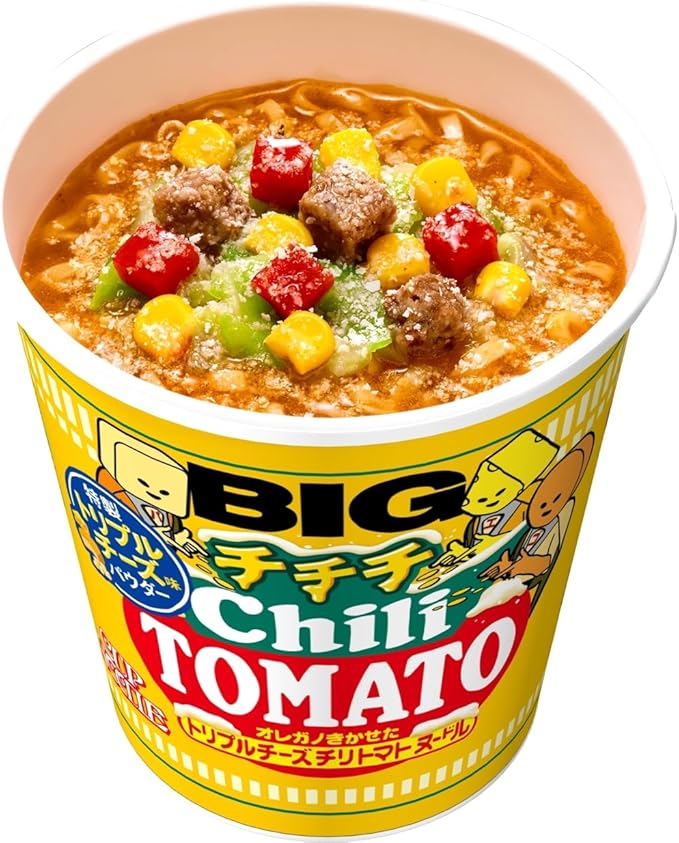 Nissin Big Cup Noodle Cheese Chili Tomato (96G) [Best Before Date: 2026.07.22]