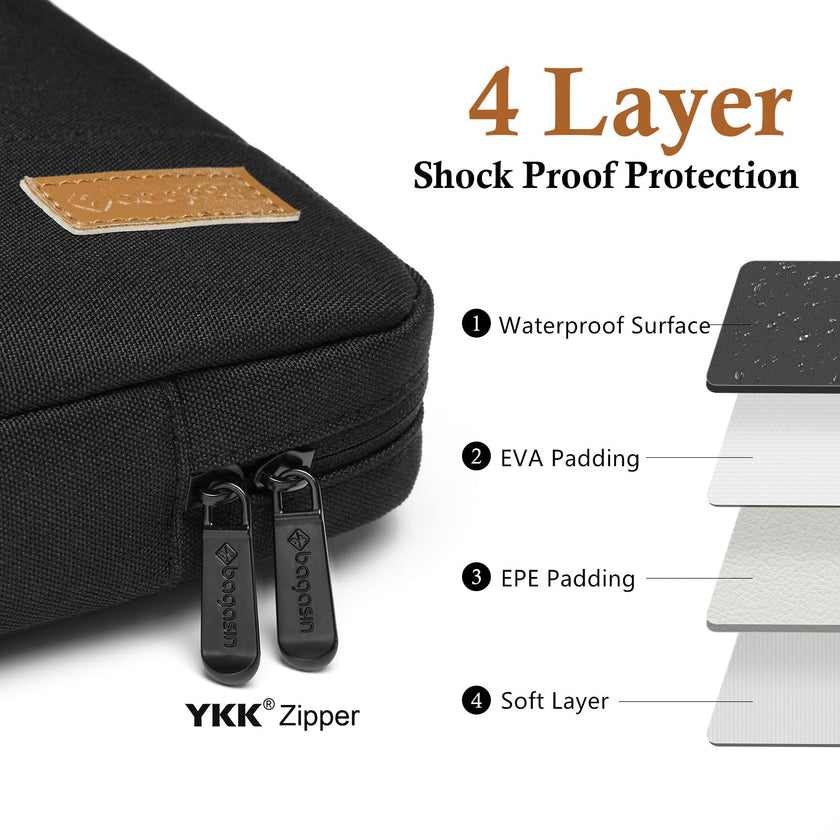 bagasin Laptop Sleeve Case, 15 15.6 16 inch TSA Laptop Sleeve Water Resistant with 4-Layer Protection, Computer Carrying Bag Compatible with MacBook, HP, Dell, Lenovo, Asus Notebook 🍁 All In One Marketplace Canada