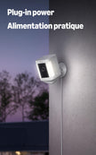 Ring Spotlight Cam Plus, Plug-in | Two-Way Talk, Colour Night Vision, and Security Siren - Black 🍁 All In One Marketplace Canada