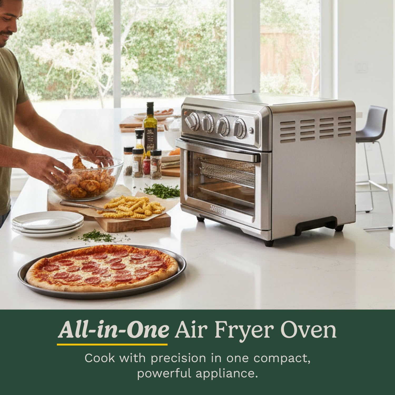 Cuisinart Air Fryer + Convection Toaster Oven, Stainless Steel (TOA-60C) 🍁 All In One Marketplace Canada