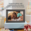 Aura Carver WiFi Digital Picture Frame | The Best Digital Frame for Gifting | Send Photos from Your Phone | Quick, Easy Setup in Aura App | Free Unlimited Storage | Gravel with White Mat 🍁 All In One Marketplace Canada
