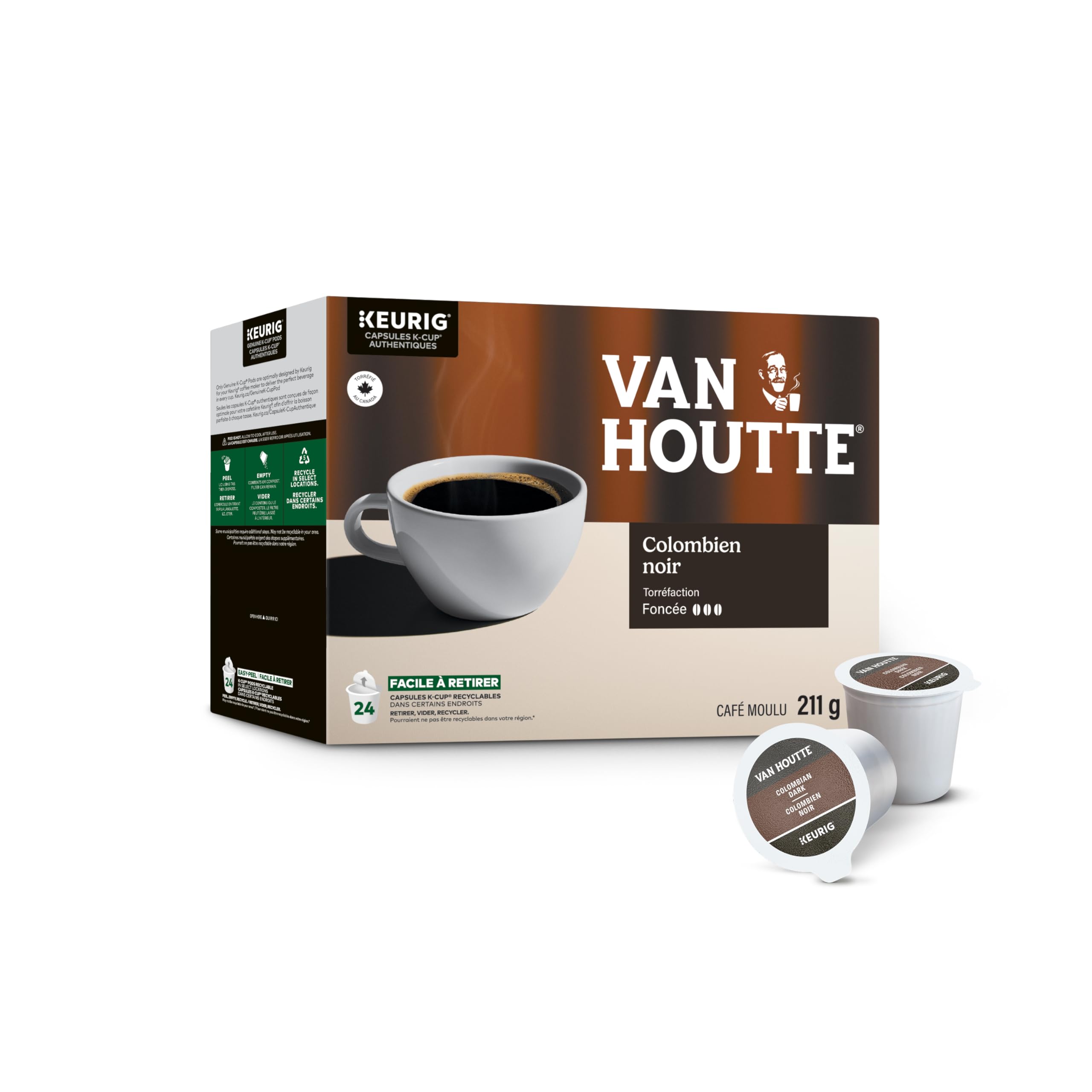 Van Houtte Colombian Dark K-Cup Coffee Pods, 24 Count For Keurig Coffee Makers 🍁 All In One Marketplace Canada