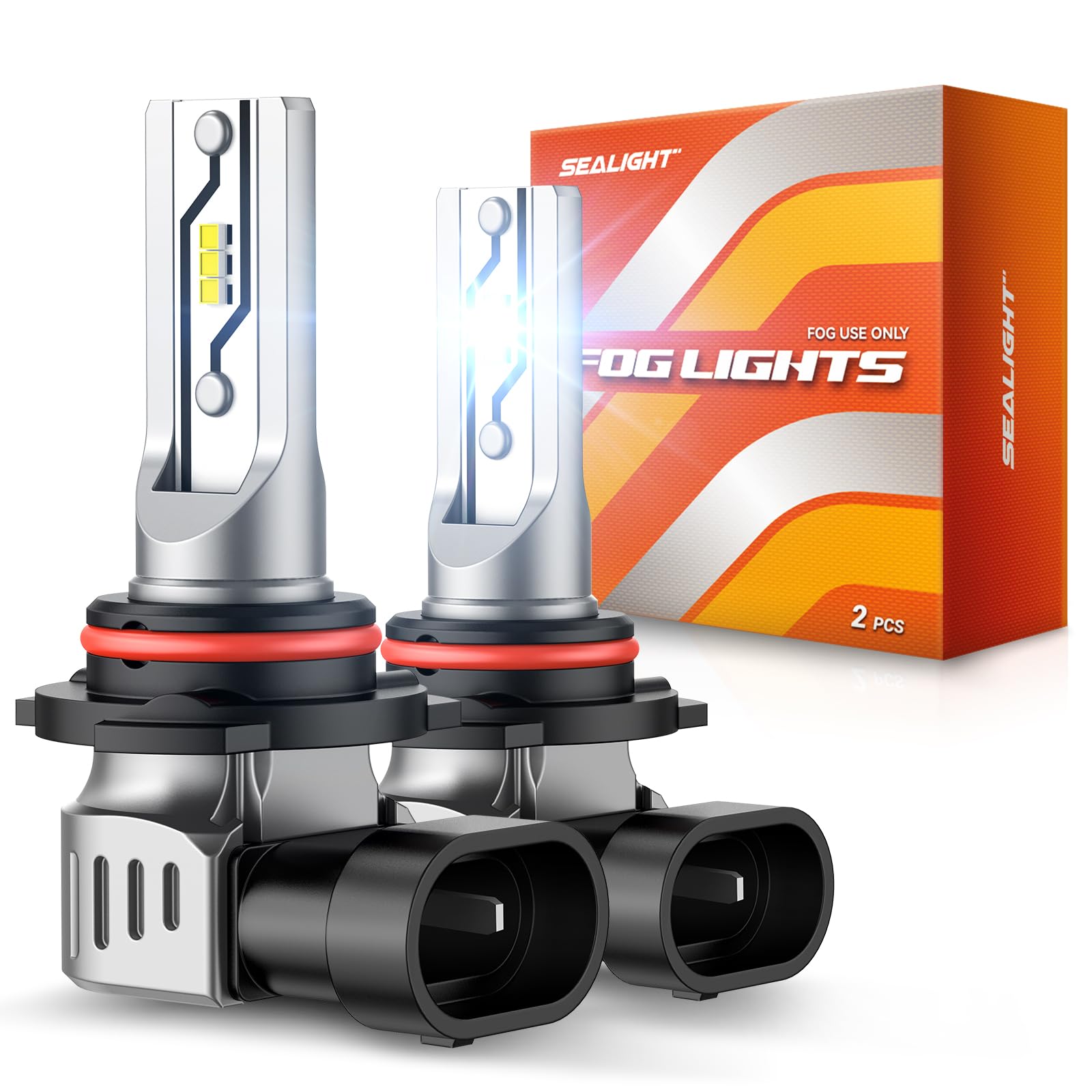 SEALIGHT H10 LED Fog Light Bulbs or DRL, 12000LM 9140 9145 Fog Lights LED Bulbs 600% Brightness Upgrade, F5 1:1 Size 100% Successful Installation for Trucks Cars, Pack of 2 🍁 All In One Marketplace Canada