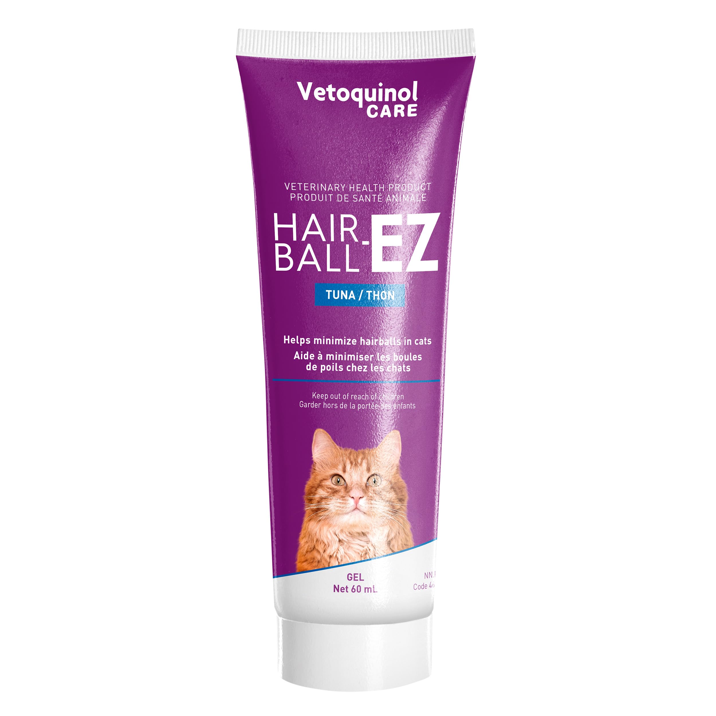 Vetoquinol Hairball-EZ – Veterinary Health Product – Helps Minimize Hairballs in Cats (Tuna) 🍁 All In One Marketplace Canada