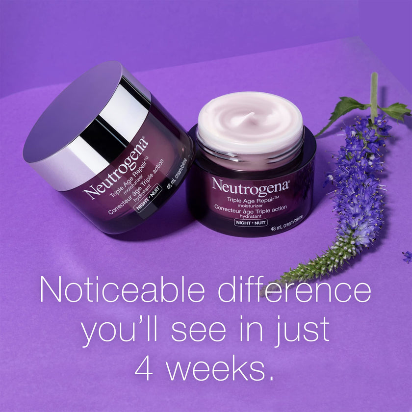 Neutrogena Anti Aging Face Cream SPF 25, Triple Age Repair for Wrinkles, Tone, and Firmness, 48 mL 🍁 All In One Marketplace Canada