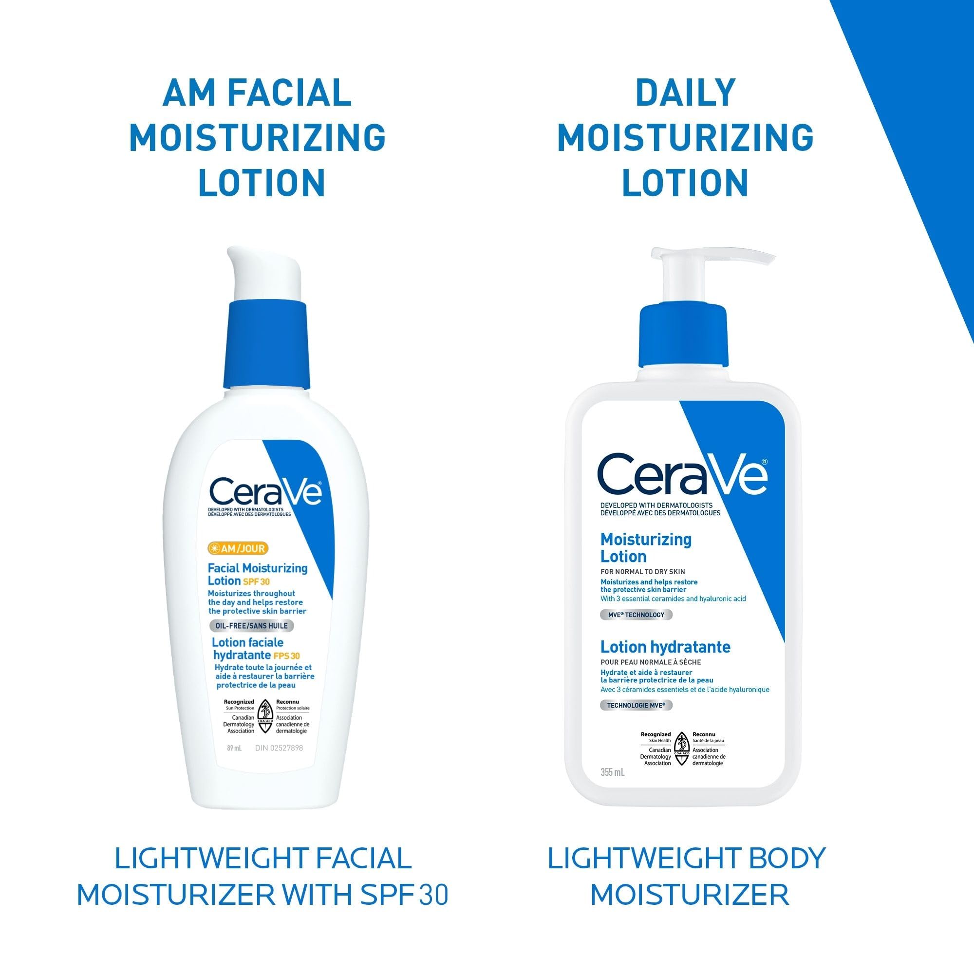 CeraVe Facial Moisturizer with SPF 30. Face Sunscreen Lotion with Hyaluronic Acid, Niacinamide & Ceramides for Women & Men. Oil-free, normal to dry skin. Verified Extended Use Date, Travel Size 89ML 🍁 All In One Marketplace Canada