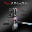 Cordless Vacuum Cleaner, 80,000PRM Stick Vacuum with 2 Powerful Suction Modes, Max 40 Mins Runtime, Protable 2600mAh Rechargeable Battery Vacuum Cleaner for Home (Pale Red) 🍁 All In One Marketplace Canada