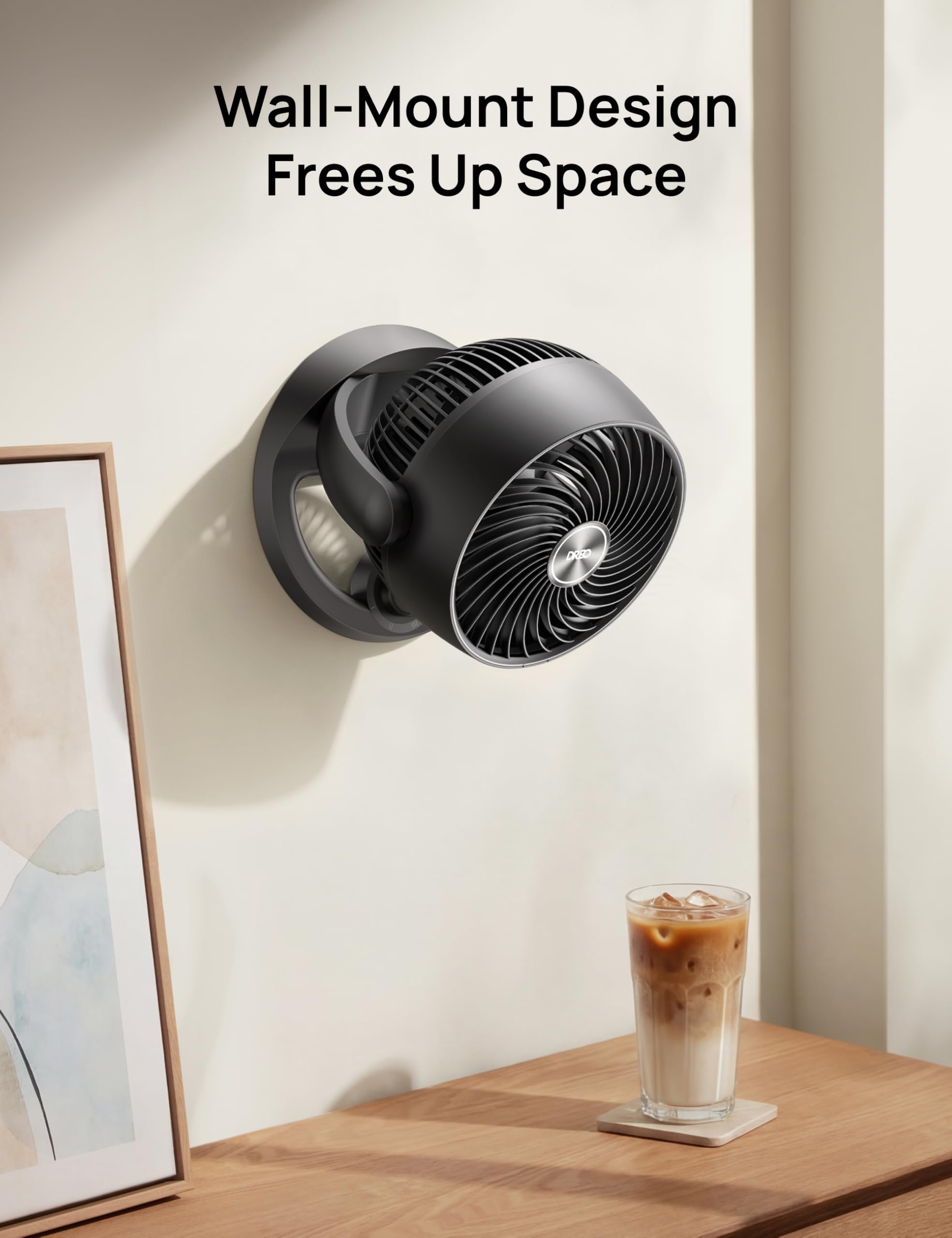 DREO Fan for Bedroom, 12 Inches, 70ft Powerful Airflow, 25db Quiet Table Air Circulator Fans for Whole Room, 120° Adjustable Tilt Desk Fan, 3 Speeds, Desktop Fan for Home, Office, Kitchen, RV 🍁 All In One Marketplace Canada