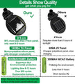 SIOTMERA 4Count Solar Lights Outdoor Waterproof IPX5, Solar Garden Lights, Wind Swaying Firefly Lights, Christmas Lights Outdoor, for Yard Lawn Pathway Decoration Lighting, 6LED WarmYellow 🍁 All In One Marketplace Canada