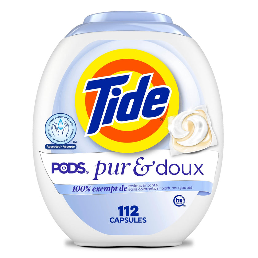 Tide PODS Free & Gentle Laundry Detergent Soap Pacs, 112 Count 🍁 All In One Marketplace Canada