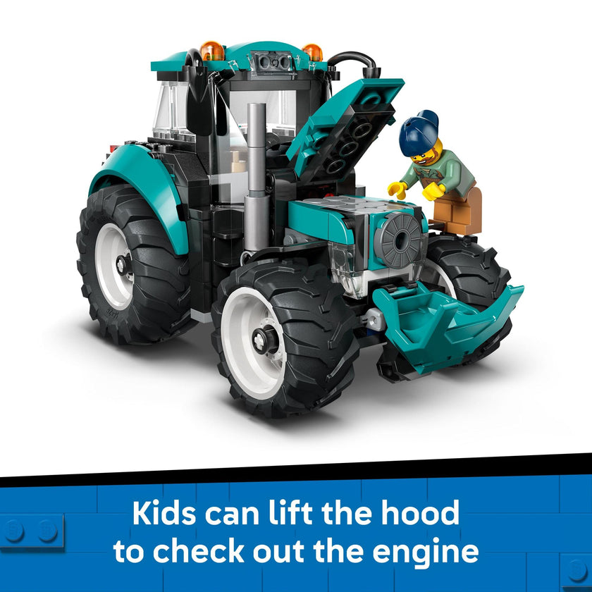 LEGO City Tractor Building Toy for Kids - Pretend Play Farm Vehicle for Boys & Girls, Ages 7+ - Tractor Toy W/Farmer Minifigure - Gift Idea for Birthdays - 60498 🍁 All In One Marketplace Canada