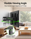 USX MOUNT Full Motion TV Wall Mount for Most 32-70 inch TVs up to 99 Lbs, Wall Mount TV Bracket with Articulating Swivel Tilting, TV Mount Fit 12