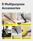 HOTO Handheld Car Vacuum Cleaner Cordless, 4-in-1 Portable Mini Vacuum with 20000Pa Strong Suction, Electric Compressed Air Duster Blower for Car, Desk, Computer, Keyboard, Home, Office Cleaning 🍁 All In One Marketplace Canada