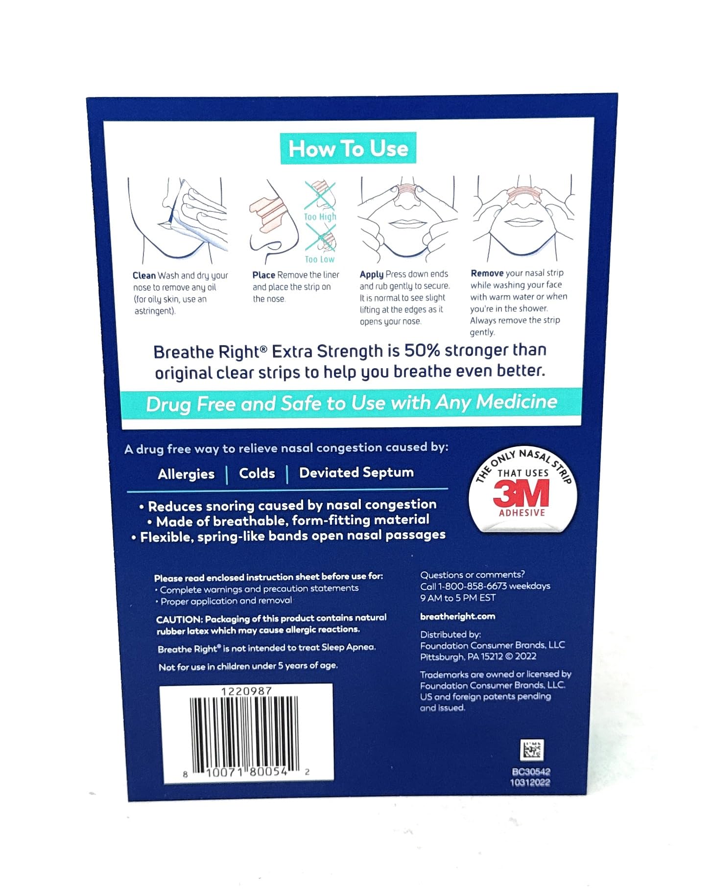 Breathe Right BR Clear Nasal Strips 72 Ct 🍁 All In One Marketplace Canada