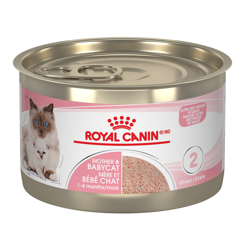 Royal Canin Feline Health Nutrition Mother & Babycat Ultra Soft Mousse in Sauce Canned Cat Food, 5.1 oz can (24-Count) 🍁 All In One Marketplace Canada