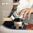 120 Pack Paper Coffee Cups Disposable Paper Party Cups Bulk to Go Hot/Cold Beverage Drinking Cups with Lids, Sleeves, Straws Paper Cups Bundle for Party Travel Home Restaurant Cafe (White, 12 oz) 🍁 All In One Marketplace Canada