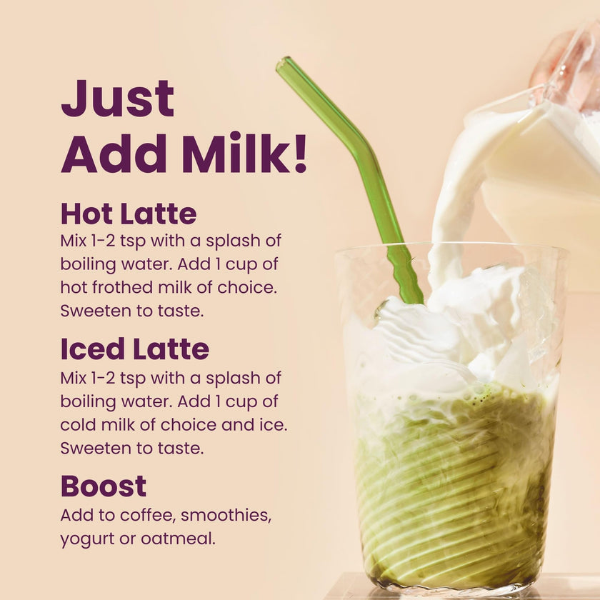 Blume Matcha Coconut Superfood Latte – Organic Matcha Green Tea from Shizuoka Japan, Moringa Leaf & Coconut Milk Latte Mix, Caffeine & L-Theanine for Energy & Focus, Zero Sugar, Vegan - 25 Servings 🍁 All In One Marketplace Canada