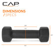 CAP Barbell Neoprene Dumbbell Weights, 5 lb Pair, Black 🍁 All In One Marketplace Canada