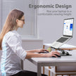 Gogoonike Adjustable Laptop Stand for Desk, Metal Foldable Laptop Riser, Portable Laptop Holder, Ventilated Cooling Computer Notebook Stand Compatible with 10-15.6” Laptops 🍁 All In One Marketplace Canada