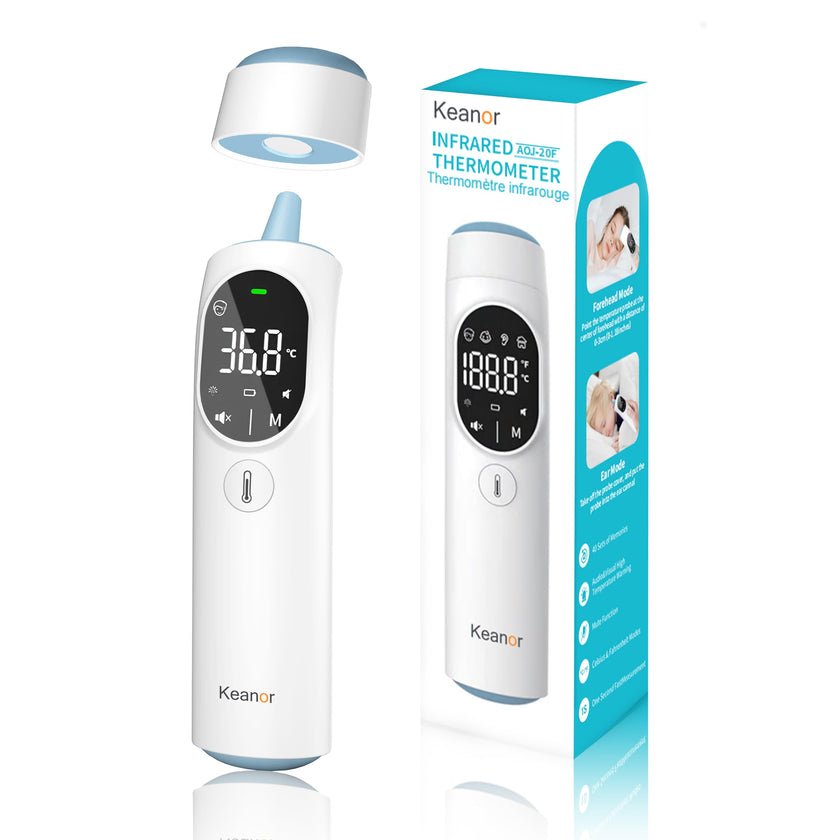 Thermometer Forehead and Ear Thermometer Digital Infrared Thermometer Baby Thermometer Accurate 1s Measure 40 Set Memory Mute Mode LED Screen for Adults Kids Fever Alarm with Storage Bag 🍁 All In One Marketplace Canada