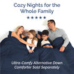 Full Size 4 Piece Sheet Set - Comfy Breathable & Cooling Sheets - Hotel Luxury Bed Sheets for Women & Men - Deep Pockets, Easy-Fit, Extra Soft & Wrinkle Free Sheets - Navy Blue Oeko-Tex Bed Sheet Set 🍁 All In One Marketplace Canada