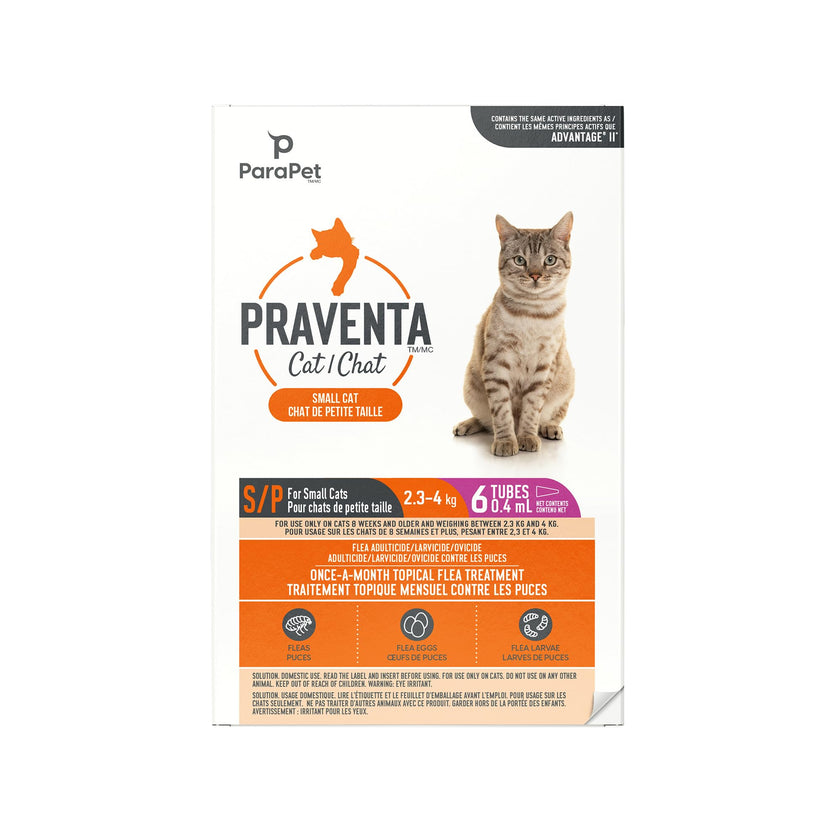 Parapet Praventa for Small Cats - 6 Tubes 🍁 All In One Marketplace Canada