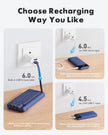 Charmast Portable Charger with Built in Cables, Power Bank with Cords Wires, Slim 10000mAh Travel Battery Pack 6 Outputs 3 Inputs 3A Fast Charging for Samsung Google Pixel LG Moto iPhone iPad 🍁 All In One Marketplace Canada