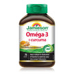 Jamieson Omega-3 + Turmeric Softgels, No Fishy Aftertaste, Supports Heart, Brain, and Joint Health. Fish Oil, Reduces Cholesterol and Inflammation, with EPA and DHA, Gluten-Free, 75 Count, Proudly Canadian 🍁 All In One Marketplace Canada