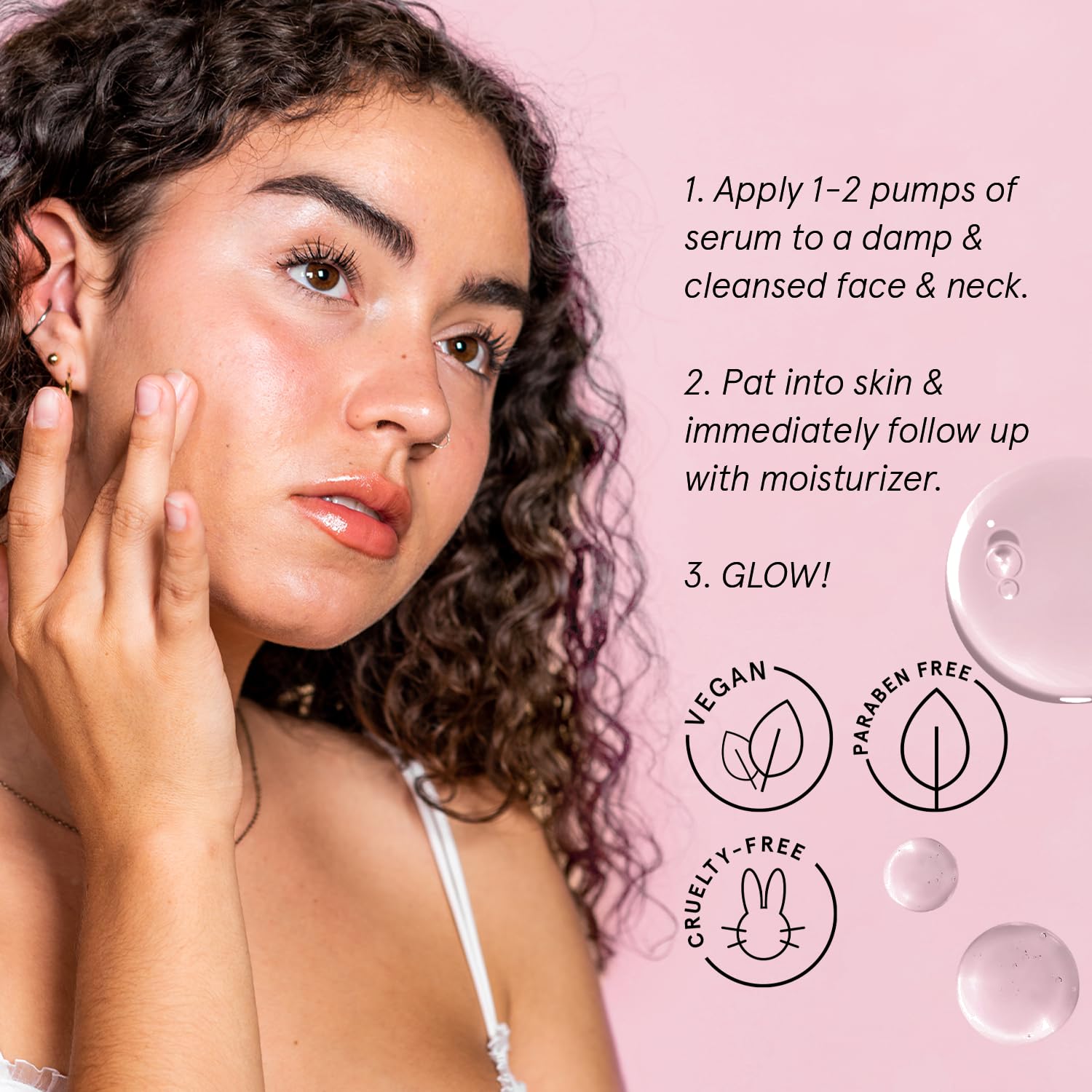 grace & stella Award Winning Hyaluronic Acid Serum for Face (50ml, 2-pack) Hydrating Hyaluronic Acid - Acide Hyaluronique Face - Glass Skin - Anti Aging Serum to Hydrate, Remove Fine Lines, Wrinkles, Skin Texture 🍁 All In One Marketplace Canada
