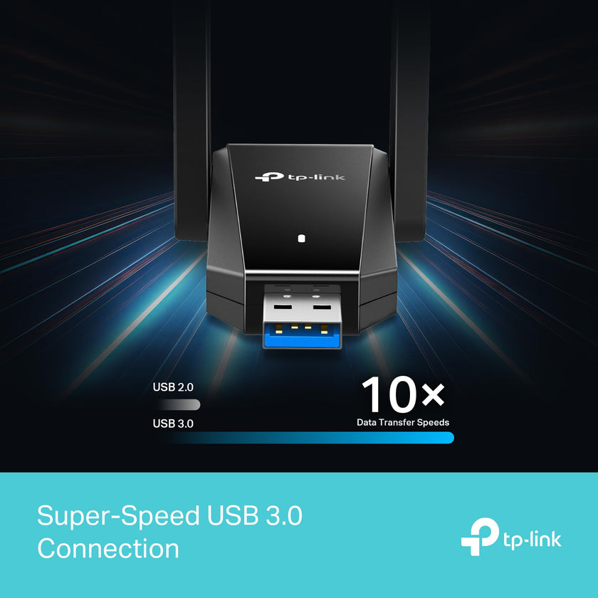 TP-Link AX1800 WiFi 6 USB Adapter (Archer TX30U Plus) – Dual High-Gain Antennas, Up to 1800 Mbps, USB 3.0, OFDMA, MU-MIMO, WPA3 Security, Plug & Play for Windows 10/11 🍁 All In One Marketplace Canada