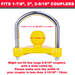 PEAKTOW PTS0002 Heavy Duty Universal Adjustable Coupler Lock Trailer Hitch Storage Security Lock Fits 1-7/8, 2, 2-5/16 Inches Couplers 🍁 All In One Marketplace Canada