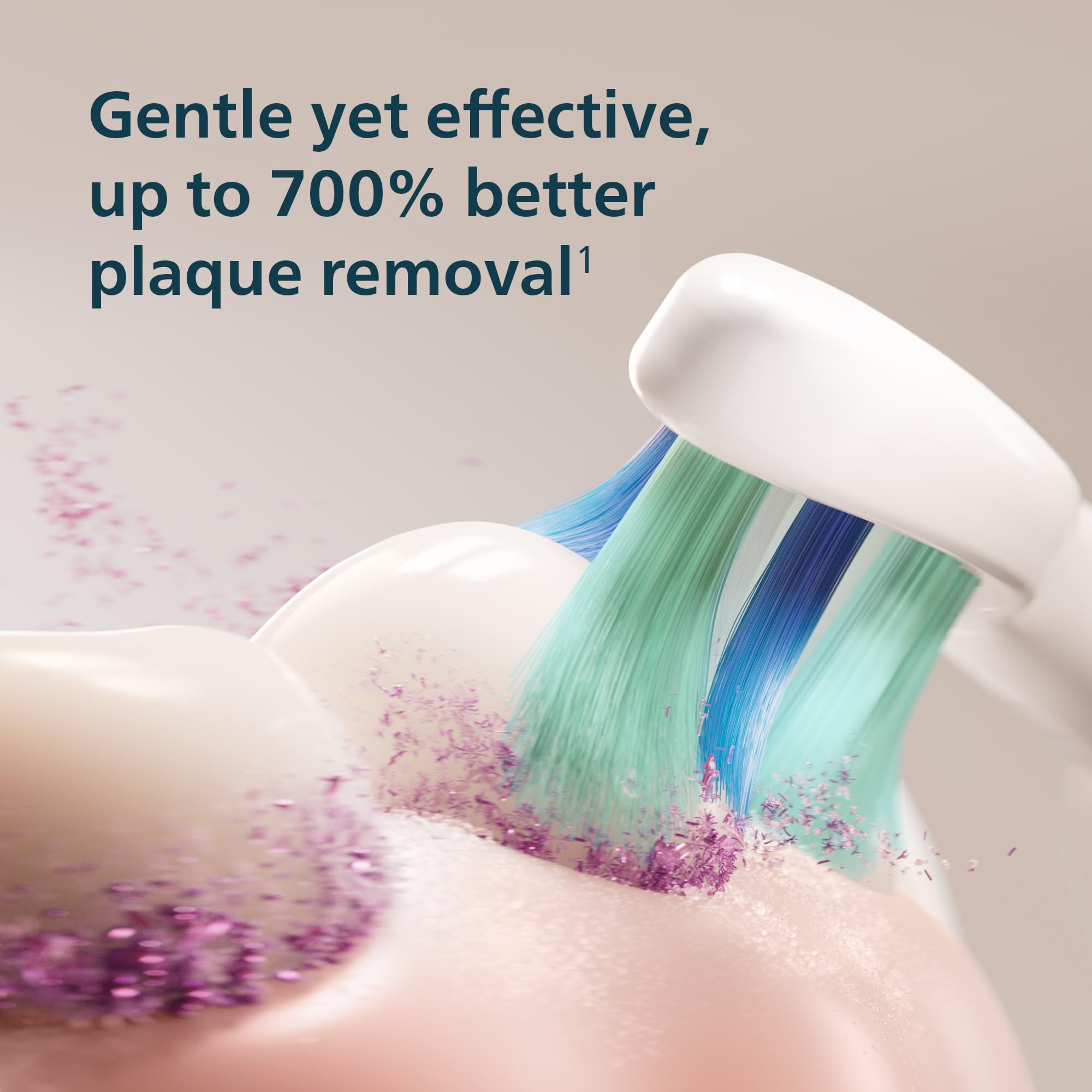 Philips Sonicare 4100 Electric Toothbrush, Sonic Toothbrush with Two Intensity Levels, Pressure Sensor and Timer, Lush Lilac Prismatic, Model HX3689/24 🍁 All In One Marketplace Canada