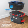 Vileda RinseClean Spin Mop & Bucket System | 2-Tanks Separate Clean and Dirty Water | Machine Washable and Reusable Microfibre Mop Head Replacement | Hands-Free Wringing Bucket 🍁 All In One Marketplace Canada