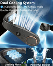Neck Fan with Cooling Plate-5500mAh Rechargeable, Ultra Quiet Operation, 5 Speeds & 3 Cooling Modes, USB-C Fast Charging, LED Display Battery & Speed, Bladeless Wearable Neck Cooler for Travel Black 🍁 All In One Marketplace Canada