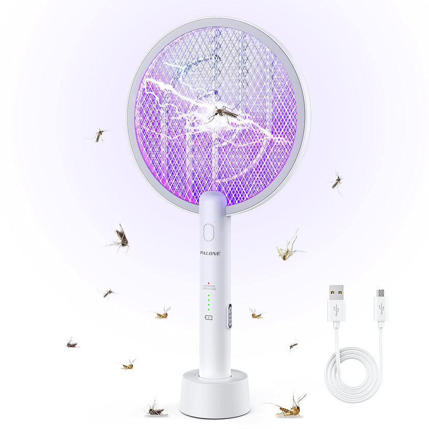 PALONE Bug Zapper Racket, Electric Bug Zapper, 4000V Electric Swatter 3 Layers Lamp, Indoor Zapper Without Waving Hands for Kitchen, Home, Garden and Outdoors 🍁 All In One Marketplace Canada