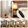 JIMEI Candle Warmer Lamp with Timer Electric Wax Warmer for Scented Wax Melt Warmer Light Melter for Jar Candles Dimmable Adjustable Height Gifts for Women Mom House Warming Frossted Glass Black 🍁 All In One Marketplace Canada