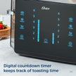 Oster 4-Slice Toaster, Touch Screen with 6 Shade Settings and Digital Timer, Black/Stainless Steel 🍁 All In One Marketplace Canada