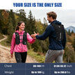 ONETOALL Running Vest for Women & Men, Hydration Backpack 6L - 1x 500ml Flask Included, 16 Reflective Points, Emergency Whistle, Lightweight Breathable for Trail Running, Hiking (Black) 🍁 All In One Marketplace Canada