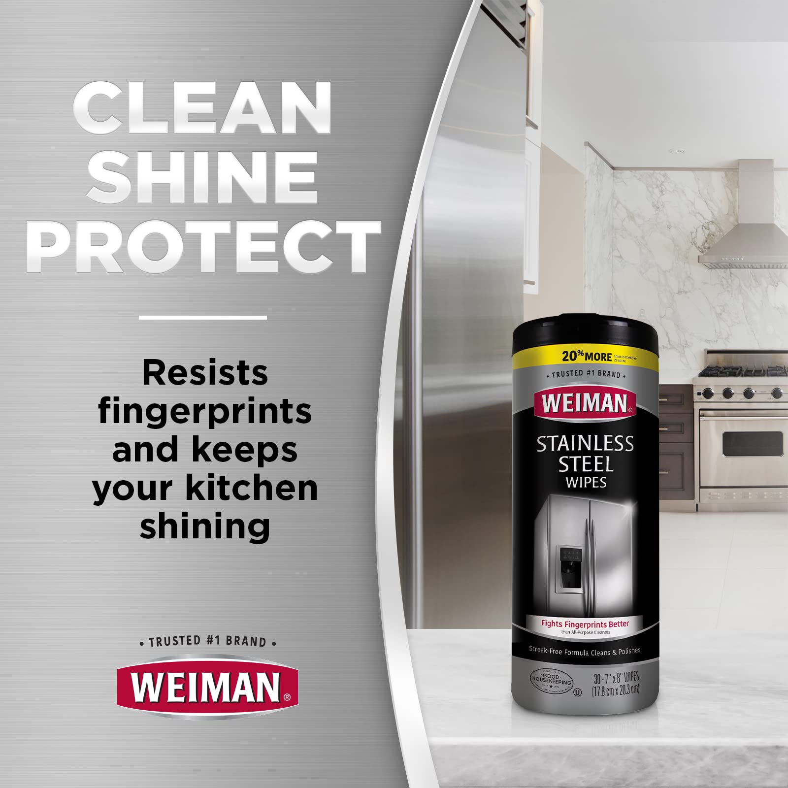 Weiman Stainless Steel Wipes, 30 ct-2 pk 🍁 All In One Marketplace Canada