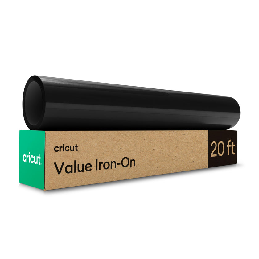 Cricut® Value Iron-On - Black (12 in x 20 ft) - HTV Heat Transfer Vinyl 🍁 All In One Marketplace Canada