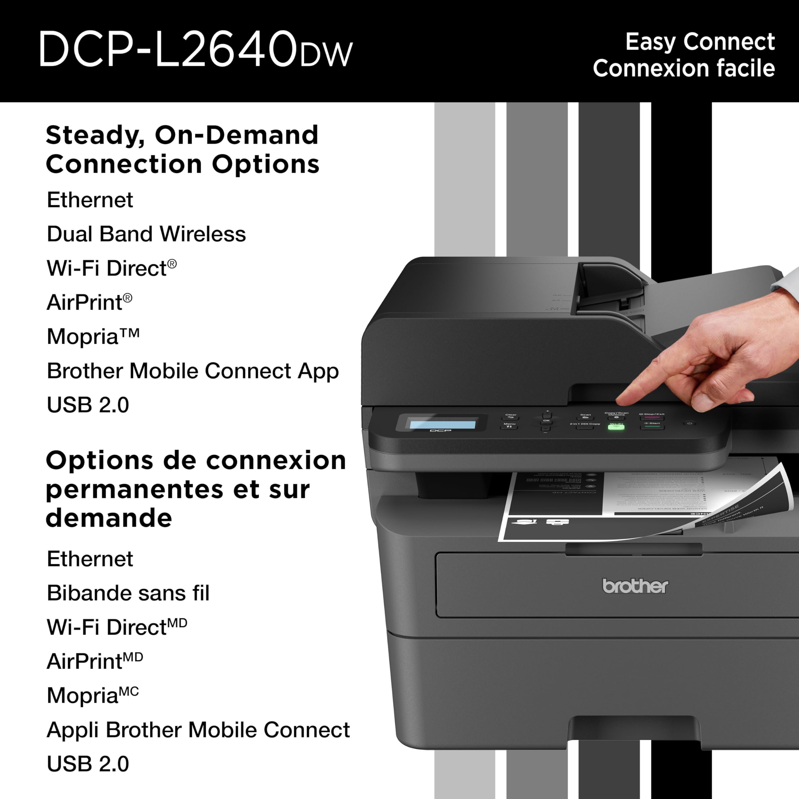 Brother DCP-L2640DW Business Monochrome Multifunction Laser Printer with 700 Prints in-Box 🍁 All In One Marketplace Canada