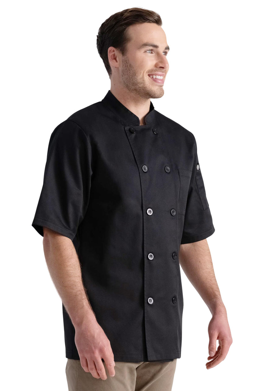 Chef Works Unisex Volnay Chef Coat, Black - New, Medium 🍁 All In One Marketplace Canada
