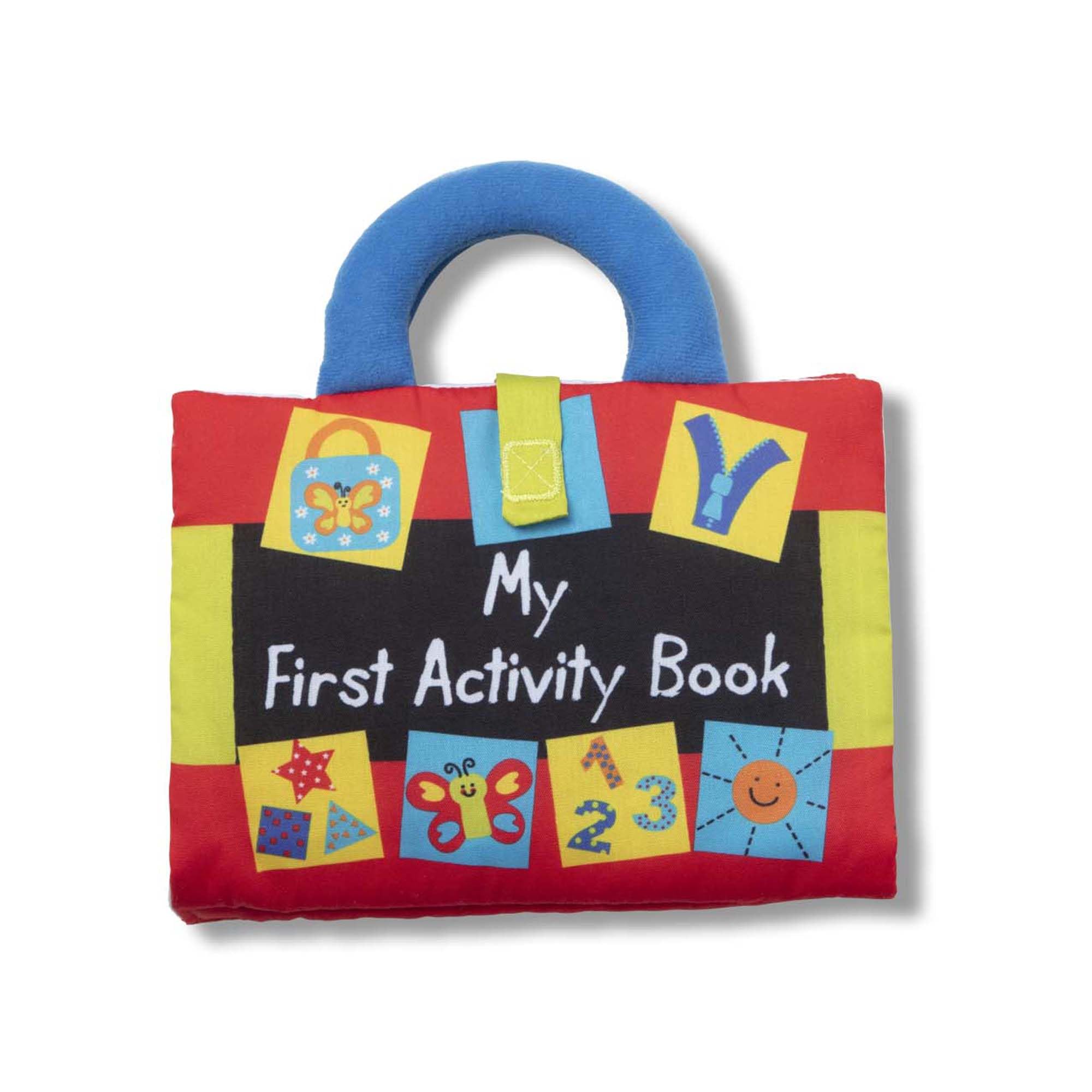 Melissa & Doug K’s Kids My First Activity Book, Soft Cloth Baby Book with Infant Toys—Puppets, Crinkles, Buttons, Buckles & Clock, Machine Washable Montessori Baby Toys for Kids 0–24 Months 🍁 All In One Marketplace Canada